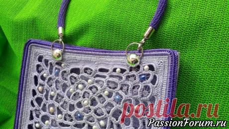 Сумка &quot;Жемчужное небо&quot; | Вязание крючком. Ваши работы