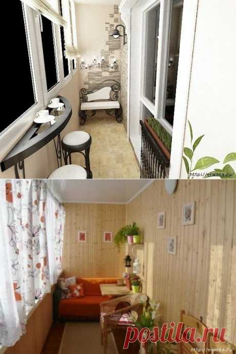 Как оформить маленький балкон.