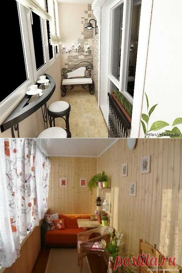 Как оформить маленький балкон.