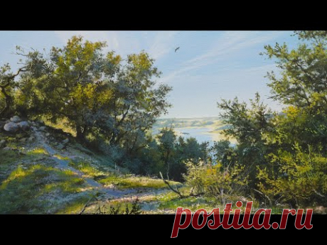 &quot;Tranquility Valley&quot; Acrylic painting. Artist - Viktor Yushkevich. #194