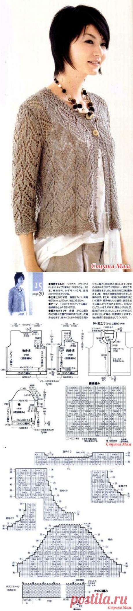 Жакет - Вязание - Страна Мам