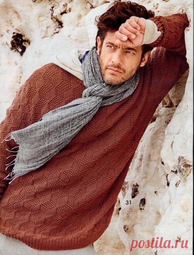 Мужские джемперы спицами | Домашние зарисовки | Яндекс Дзен