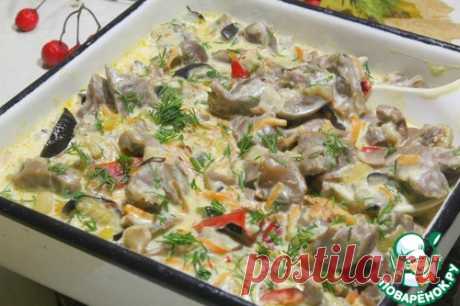 Рагу из куриных желудочков "Сливочное" – кулинарный рецепт