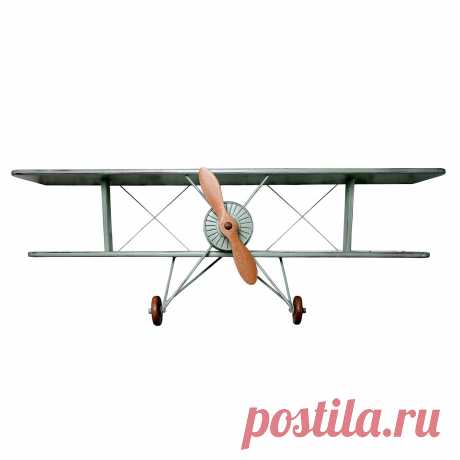 Air3 Зеленая (салатовая) полка книжная Самолет в стиле Прованс купитьУголок Прованса +7 (499) 390-04-39