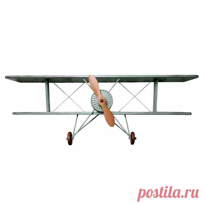 Air3 Зеленая (салатовая) полка книжная Самолет в стиле Прованс купитьУголок Прованса +7 (499) 390-04-39