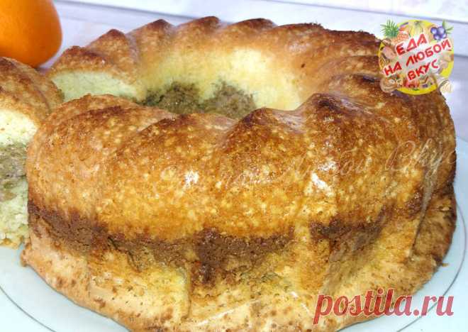 Сладкий пирог на скорую руку к чаю - съедается 