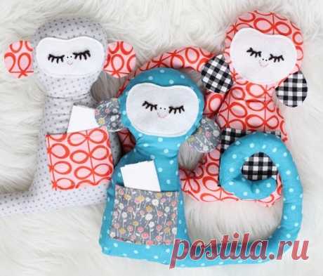 Сплюшки — лоскутные игрушки и выкройки к ним — Рукоделие