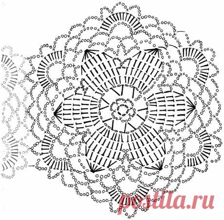 Шестиугольные мотивы крючком — DIYIdeas