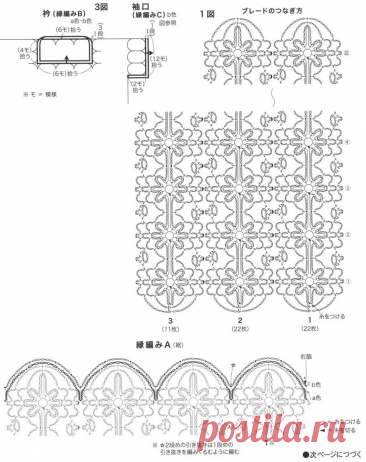 Филигранная изысканность японских моделей крючком со схемами. | Вязалки Веселого Хомяка | Дзен