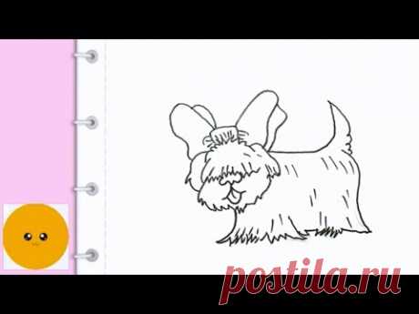 How to draw a dog || Как нарисовать собаку