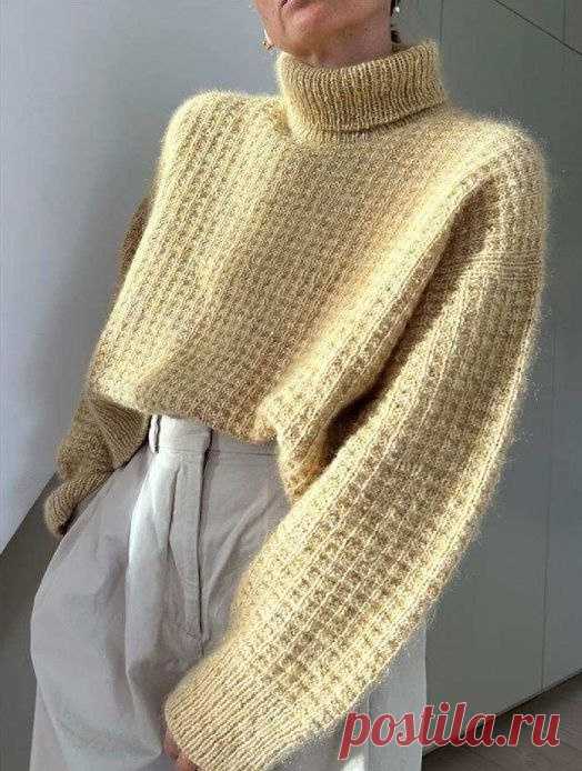 WAFFLE LOOP ROLL-NECK SWEATER от OTHER LOOPS