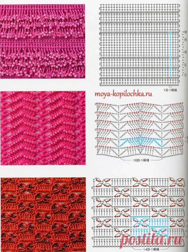 узоры крючком - Самое интересное в блогах