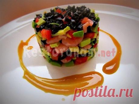 Салат с авокадо под горчично-медовым соусом. Рецепты салатов.