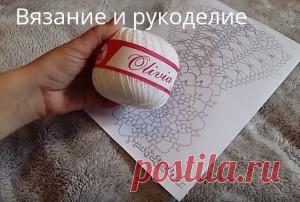 Большая тонкая салфетка крючком — Рукоделие