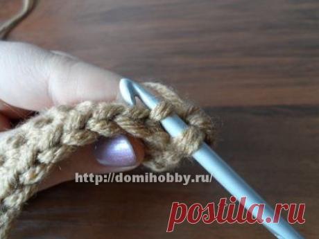 Вязание крючком столбиков различными способами