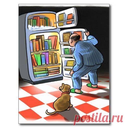 30 веселых картинок про книголюбов | Евгения Бацман