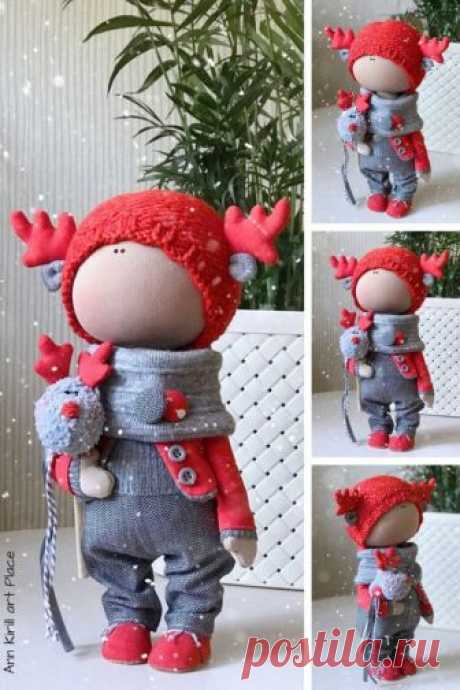 New Year Doll Marry Christmas Doll Winter Decor Doll Fabric | Etsy