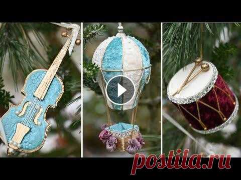Елочные игрушки своими руками / DIY новогодние украшения Всем привет! Сегодня я покажу три идеи елочных игрушек своими руками. Ссылка на бесплатный мастер-класс Полины Филимоновой: Ссылка на Ютуб-канал Полин...