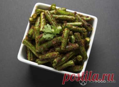 Рецепт: Стручковая фасоль с чесночно-имбирным соусом с фото пошагово на Topfood.club