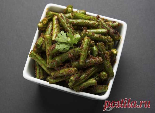 Рецепт: Стручковая фасоль с чесночно-имбирным соусом с фото пошагово на Topfood.club