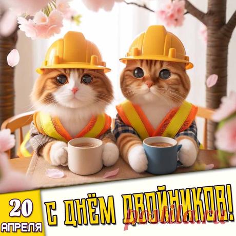 Поздравляю с Днем двойников! Желаю найти своего близнеца, чтобы вместе делиться делами и удваивать успех! Открытки на День двойников!