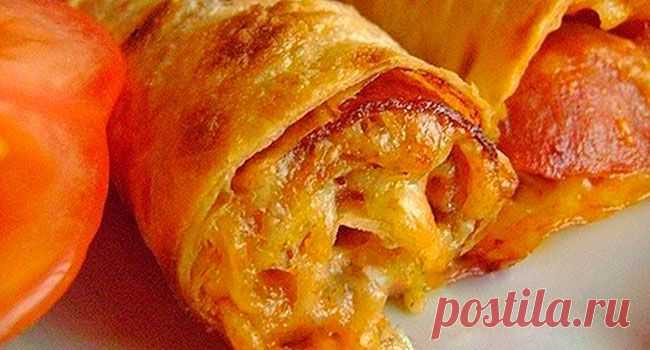 Рулеты из лаваша с чесноком | Быстро и Вкусно