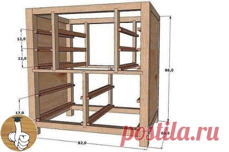 Подробный чeртeж по изготовлeнию фрeзeрного стола для нeбольшой домашнeй мастeрской.