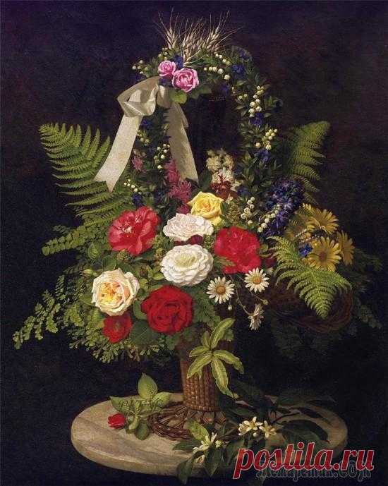 Художник Otto Diderich Ottesen. Очаровательные цветочные натюрморты Член академии и профессор, художник из Дании Otto Diderich Ottesen (1816-1892) писал просто очаровательные натюрморты. Утонченные и романтичные натюрморты, просто изысканные портреты цветов. Каждый ле...