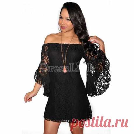 Lotus рукав лодка шеи кружева платье юбка