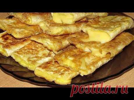 ЛАВАШ С СЫРОМ В ЯЙЦЕ - БЫСТРЫЙ ЗАВТРАК