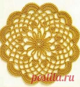 Круглые мотивы крючком