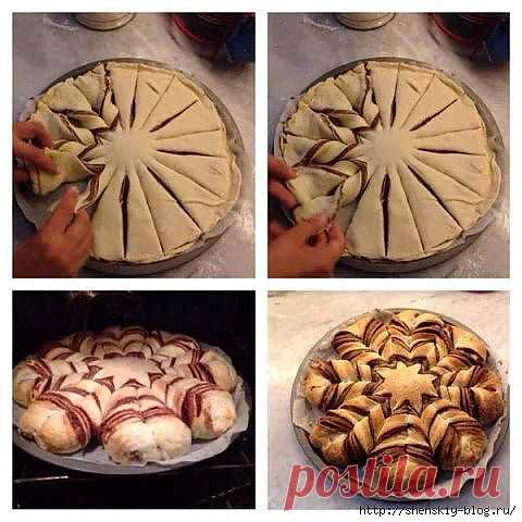 Пирог «Шоколадный цветок»..