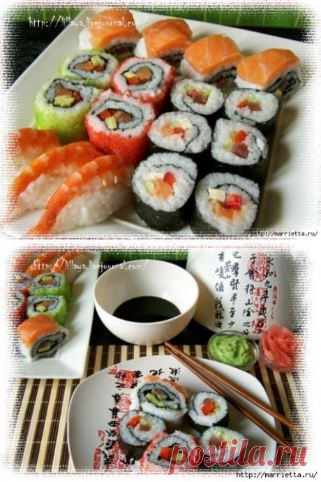 Чем отличаются суши и роллы. Пошаговый рецепт их приготовления.