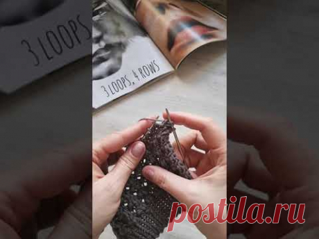 Ррасивый объёмный узор с эффектным рельефом❤️🧶➡️knitting pattern.