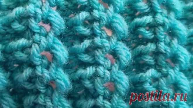 Объёмный и очень воздушный узор спицами.🧶❤️