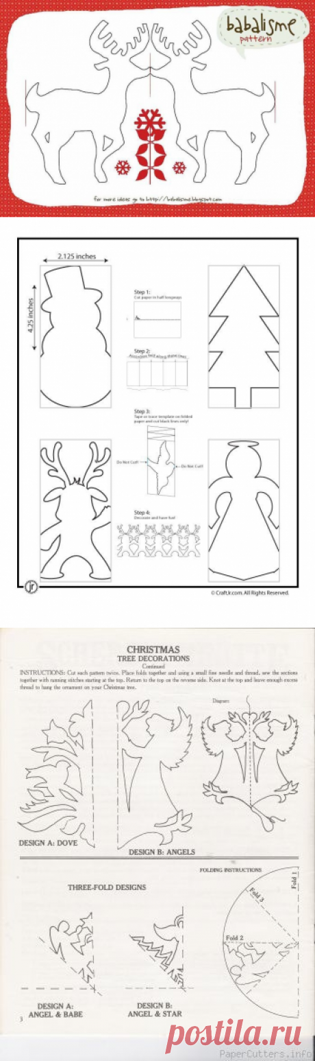 Гирлянды , снежинки и просто украшения на окна. Трафареты.