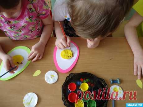 Как сделать, чтобы цыплята вылупились из белоснежных ватных дисков, знают воспитатель Надежда Личман и ребята из детского сада №330 Омска. https://www.maam.ru/detskijsad/detskii-master-klas-pas..