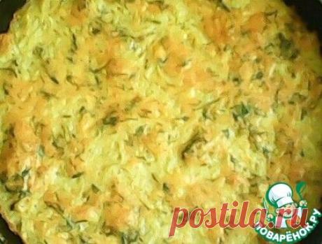 Пирог-запеканка из тертого картофеля с сыром и чесноком - кулинарный рецепт