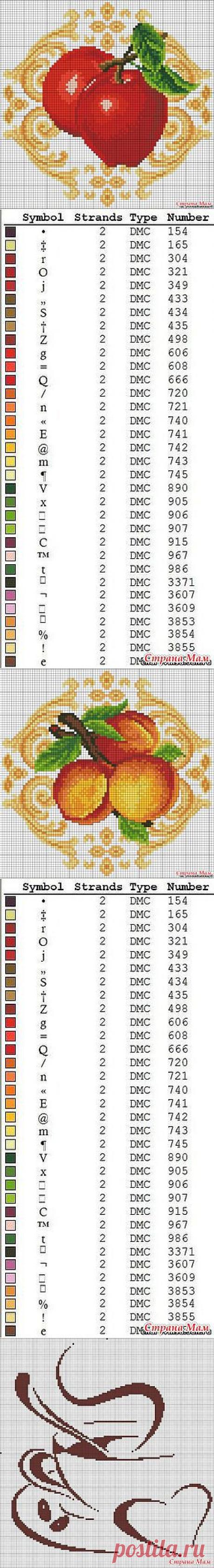 Ещё немного вышивок для кухни и столовой.: Дневник группы &quot;Клуб рукоделия&quot; - Страна Мам