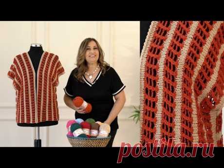 Cotton Gold Pratica ile Pratik Yelek • Easy Vest Pattern • Практичный Жилет