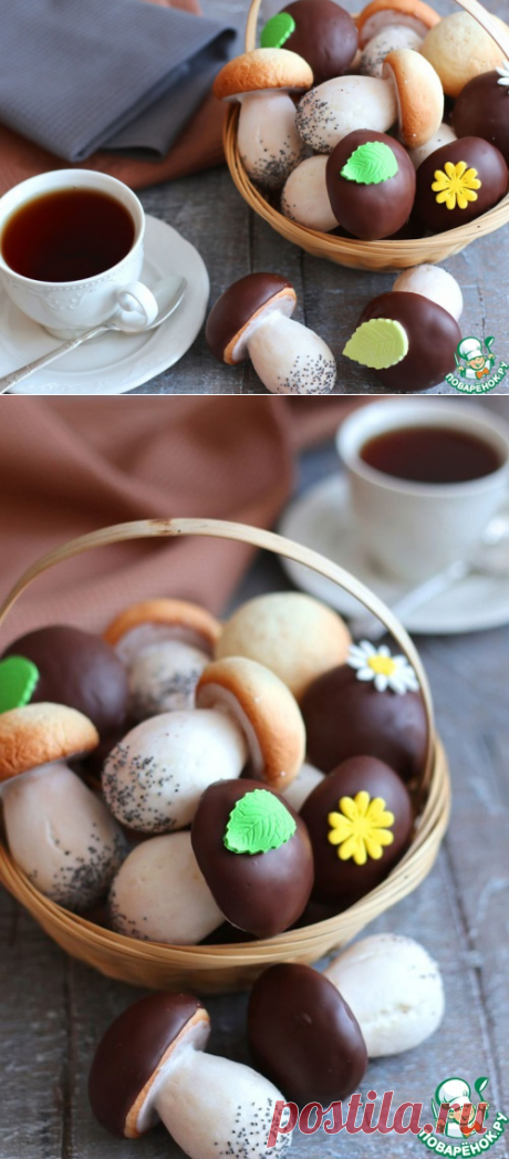 Печенье "Грибочки" – кулинарный рецепт