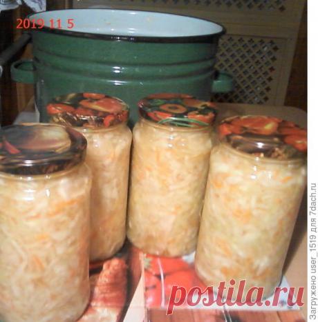 Как я заготавливаю капусту на зиму