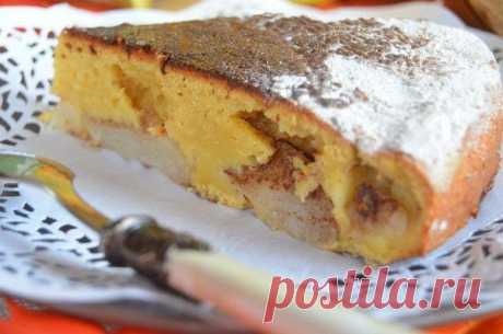 Тыквенная шарлотка с яблоками и хрустящей коричной корочкой