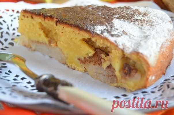 Тыквенная шарлотка с яблоками и хрустящей коричной корочкой