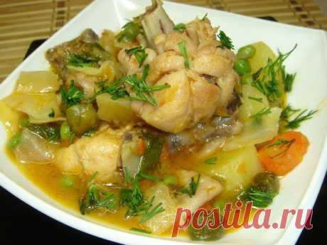 Рагу из курицы с кабачком