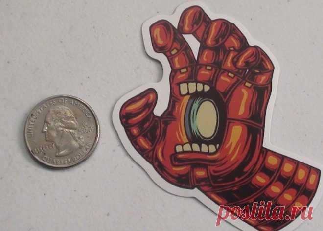 Купить santa cruz sticker iron man screaming hand skate на eBay.com из Америки с доставкой в Россию, Украину, Казахстан