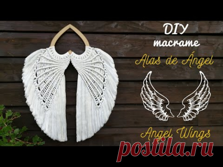 КРЫЛЬЯ АНГЕЛА своими руками в МАКРАМЕ (пошагово)