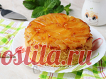 Шарлотка с карамелизированными яблоками