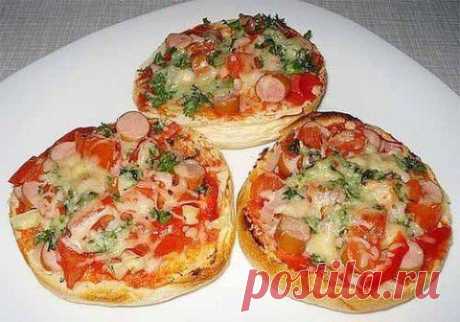 Булочки-пиццы | Домашняя кулинария