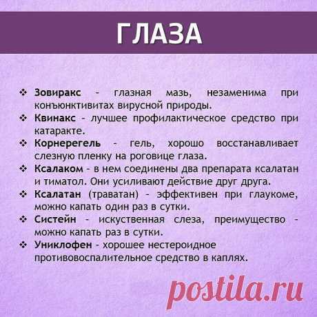 Список лекарств для первой медицинской помощи